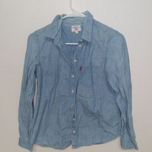 Denim button down shirt